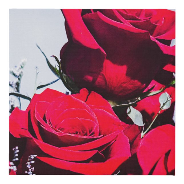 Red Roses Wall Art (Front)