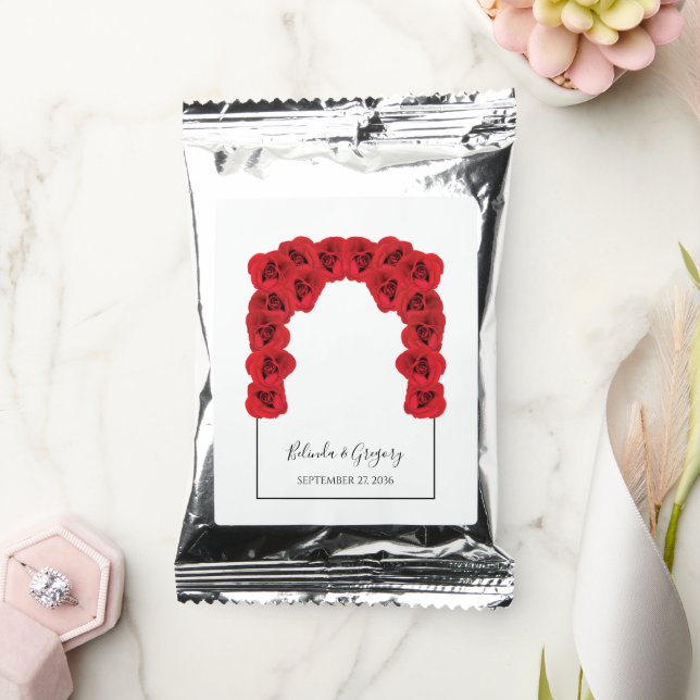Red Roses Wedding   Coffee Drink Mix (Wedding)
