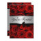 Red Roses Wedding Custom Invitations