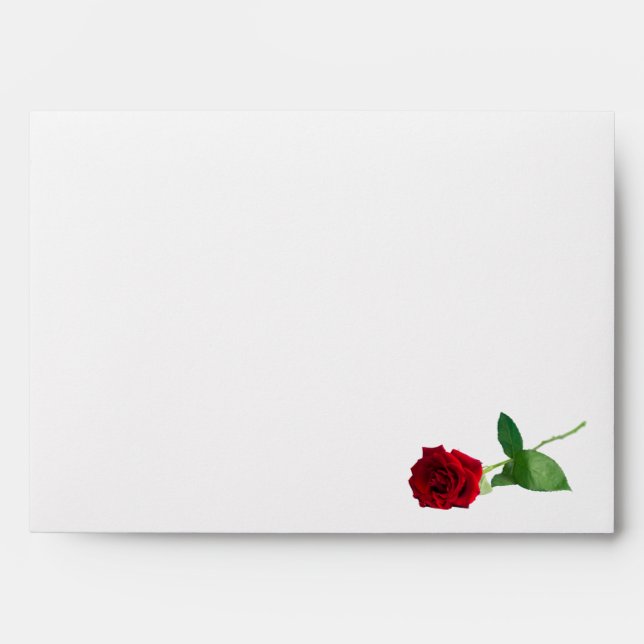 Red Roses Wedding Envelope (Front)