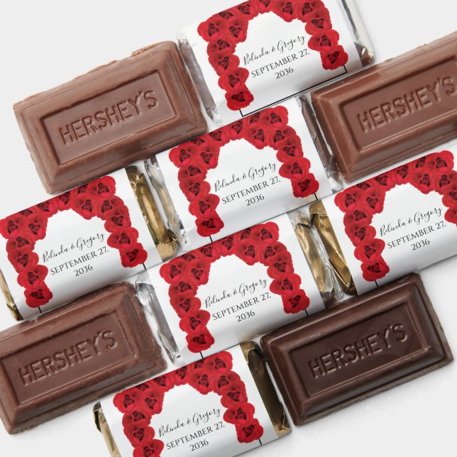 Red Roses Wedding  Hershey's Miniatures (Assorted)