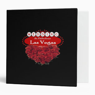 Red Roses Wedding in Las Vegas Album 3 Ring Binder