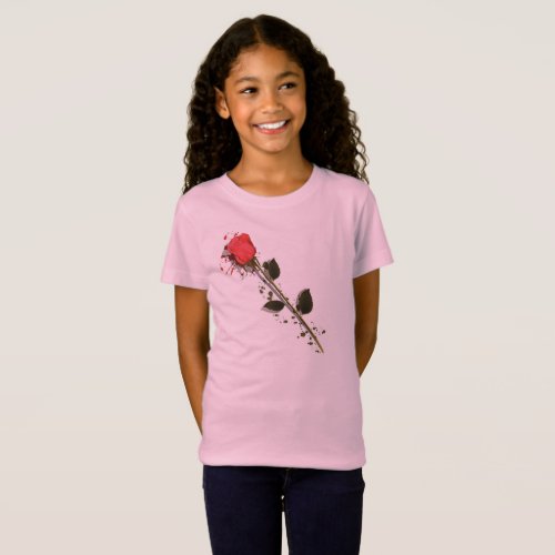 red roses white background T_Shirt