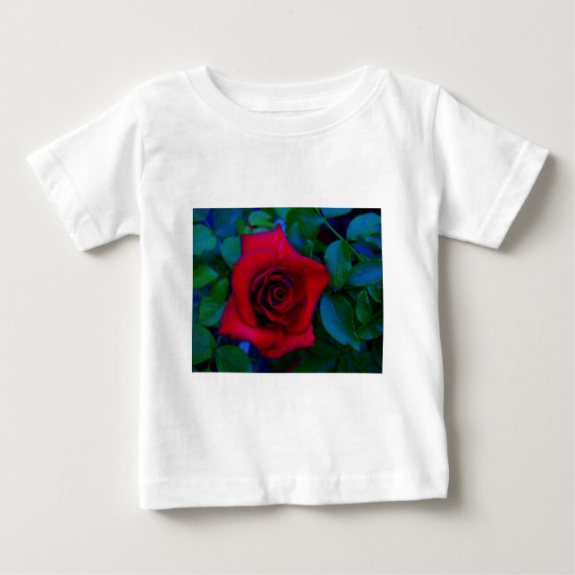 Red Roses with blue tones Baby T-Shirt (Front)