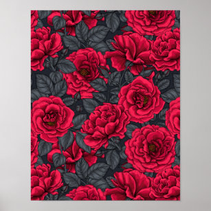 Red Rose Bouquet Wrapping Paper, Zazzle