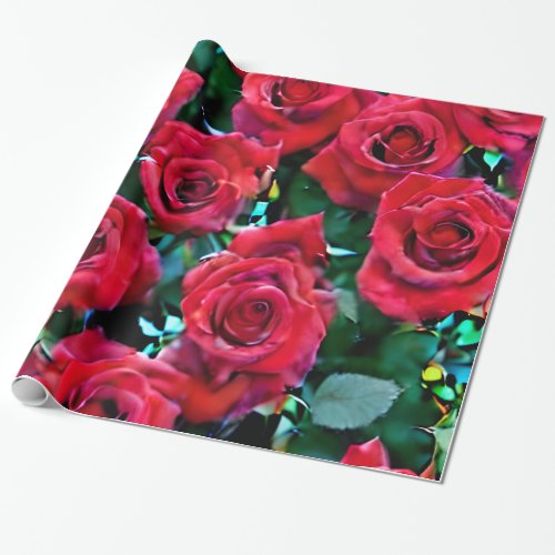 Red Roses Wrapping Paper