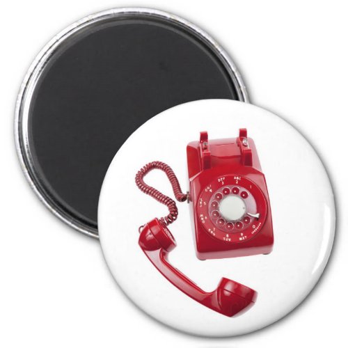 Red Rotary Phone Magnet