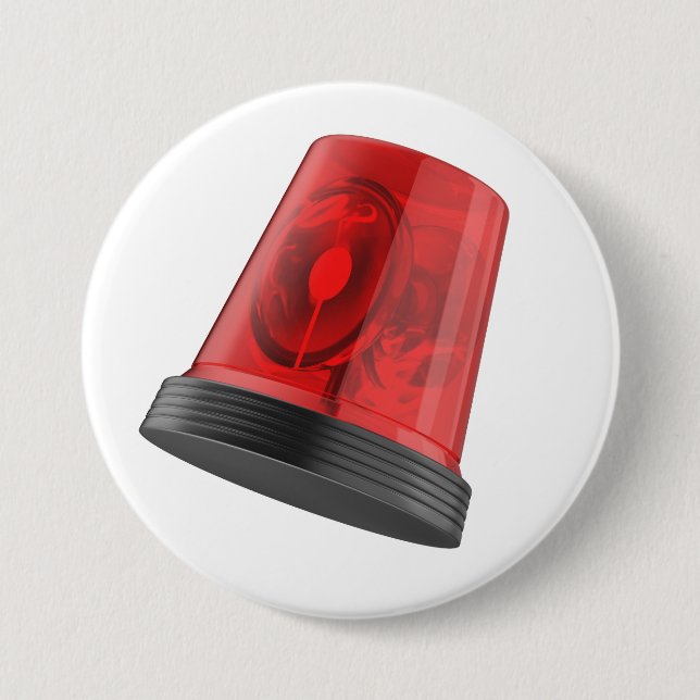 Red rotating emergency beacon light button (Front)