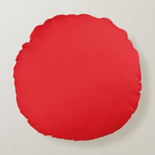 Red Round Pillow