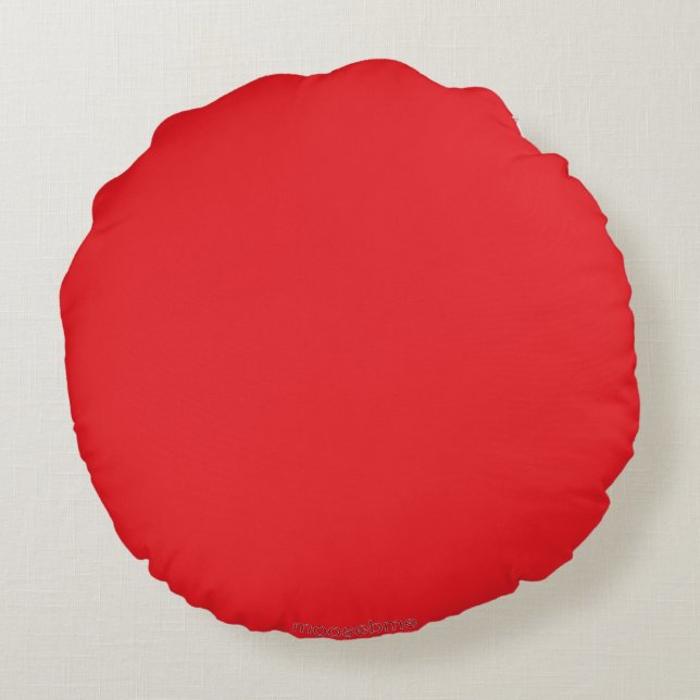Red   round pillow (Back)