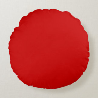 Red round pillow