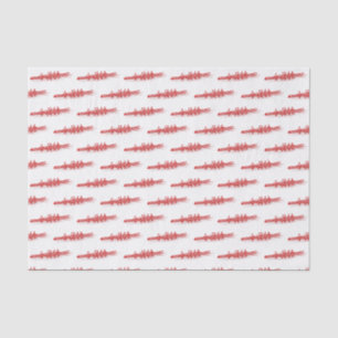 Red Rowing Rowers Crew Team Water Sports Tissue Paper