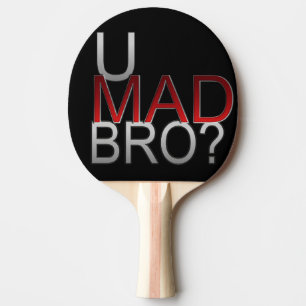 Red Rubber Back Ping Pong Paddle