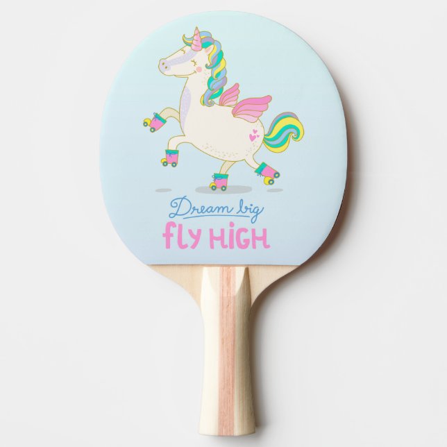 Red Rubber Back Ping Pong Paddle (Front)