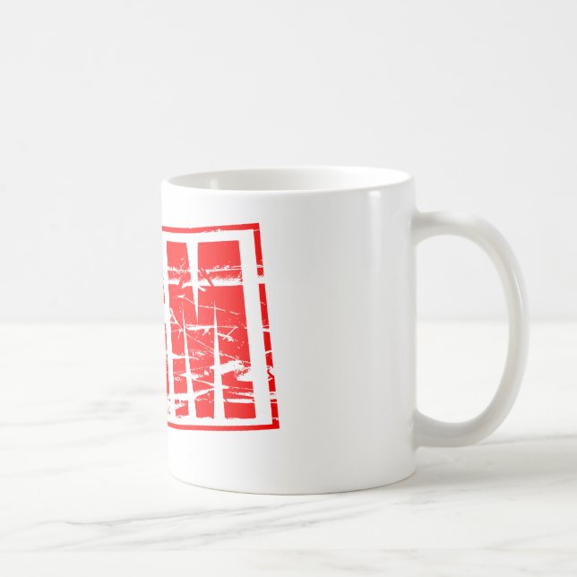Red Rubber stamp effect. AGM - Annual General Meet Coffee Mug (Right)