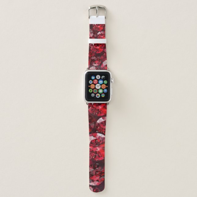 Red Rubies  Apple Watch Band (Front)