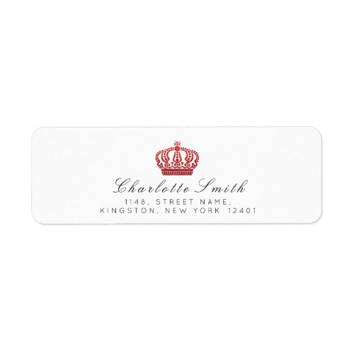 Red Ruby Glitter RSVP Crown Princess White Label