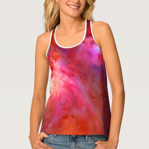Red Ruby Nebula and back Tank Top
