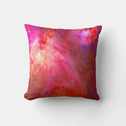 Red Ruby Nebula and back Throw Pillow