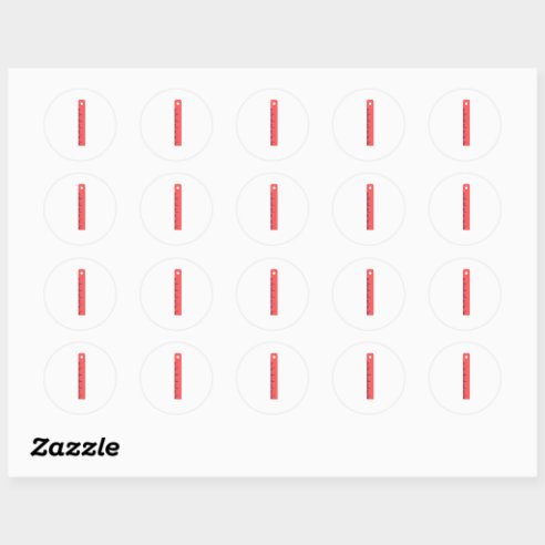 Ruler Stickers | Zazzle