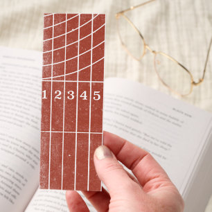 Red Running Track Distressed Style Bookmarks