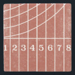 Red Running Track Distressed Style Coasters<br><div class="desc">Stay in your lane. This sports themed coaster features a distressed style illustration of a red running track starting line. It’s perfect for track and field runners of all sorts whether they’re sprinters or distance runners, indoor or outdoors. Want the perfect coaster for someone who loves running? This one wins...</div>