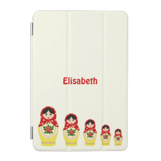 Red russian matryoshka nesting dolls iPad mini cover