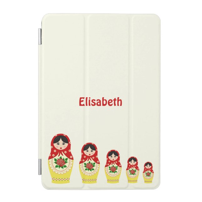 Red russian matryoshka nesting dolls iPad mini cover (Front)
