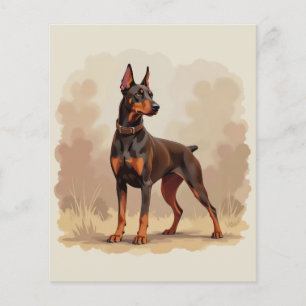 Red Rust Brown Doberman Pinscher Dog