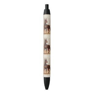 Red Rust Brown Doberman Pinscher Dog Pen