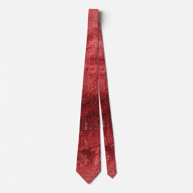 Red Rustic  Neck Tie (Front)