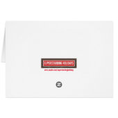 Red Rustic Presents Holiday Photo Card (Back Horizontal)