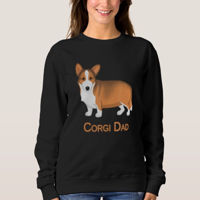Red Sable Cardigan Welsh Corgi Dad Dog Sweatshirt (Front)