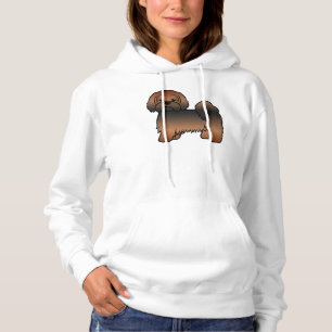 Red Sable Lhasa Apso Cute Cartoon Dog Hoodie
