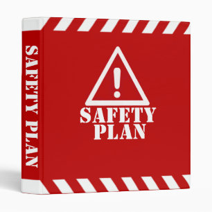 Red Safety Plan Binder