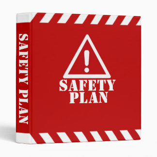 Red Safety Plan Binder