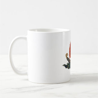Red Sail Junk Chinese Treasure Ship Coffee Mug
