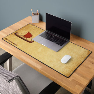 Red Sail Viking Ship II Desk Mat