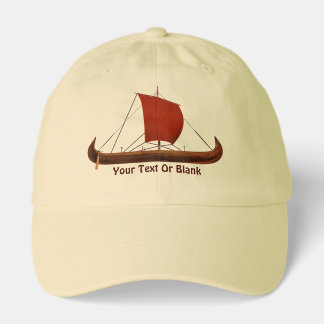 Red Sail Viking Ship II Hat
