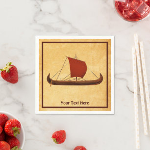 Red Sail Viking Ship II Napkins