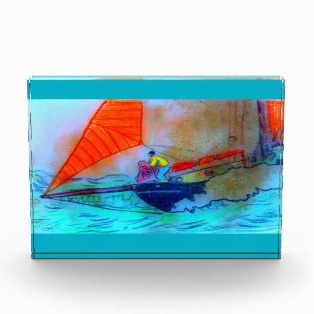 red-sailed schooner sailing award (Front)