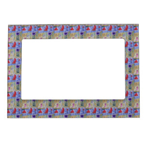 Red Sails & Flowers Magnetic Frame