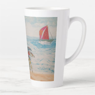 Red Sails Latte Mug