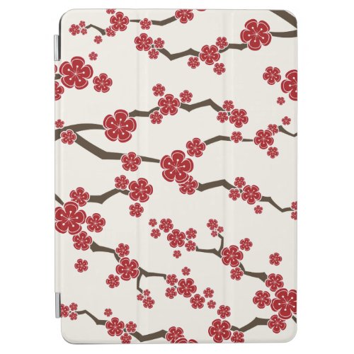 Red Sakura Elegant Cherry Blossom Spring Flowers iPad Air Cover
