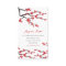 Red Sakura Flowers Modern Oriental Cherry Blossoms
