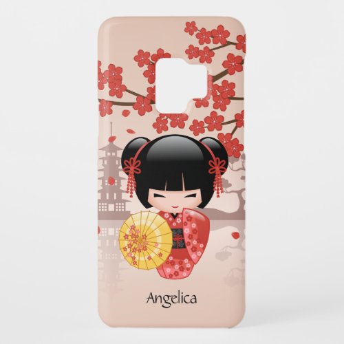 Red Sakura Kokeshi Doll _ Japanese Geisha Case_Mate Samsung Galaxy S9 Case