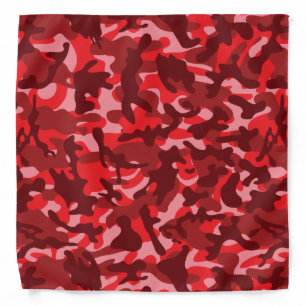 Red Salmon Camouflage Bandana