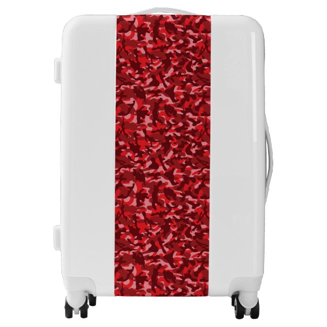Red Salmon Camouflage   Luggage (Front)