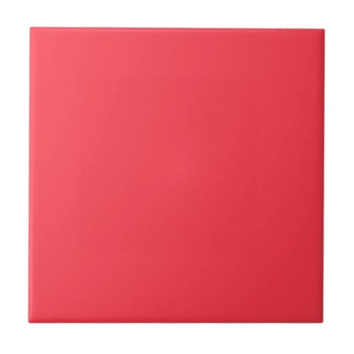 Red Salsa Solid Color Ceramic Tile