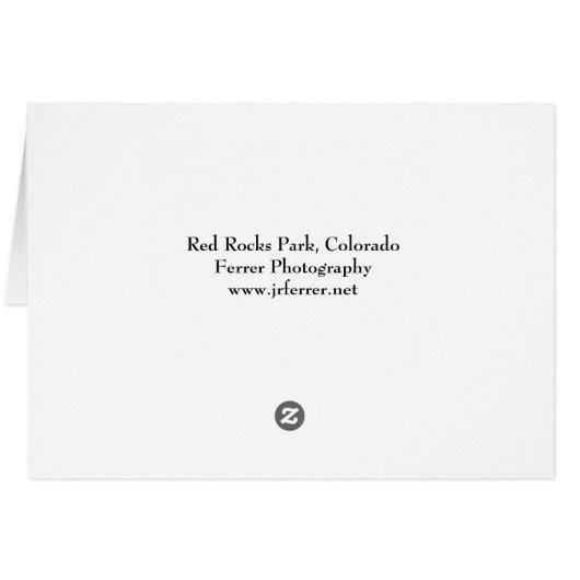 Red Sandstone Monolith at Red Rocks (Back Horizontal)